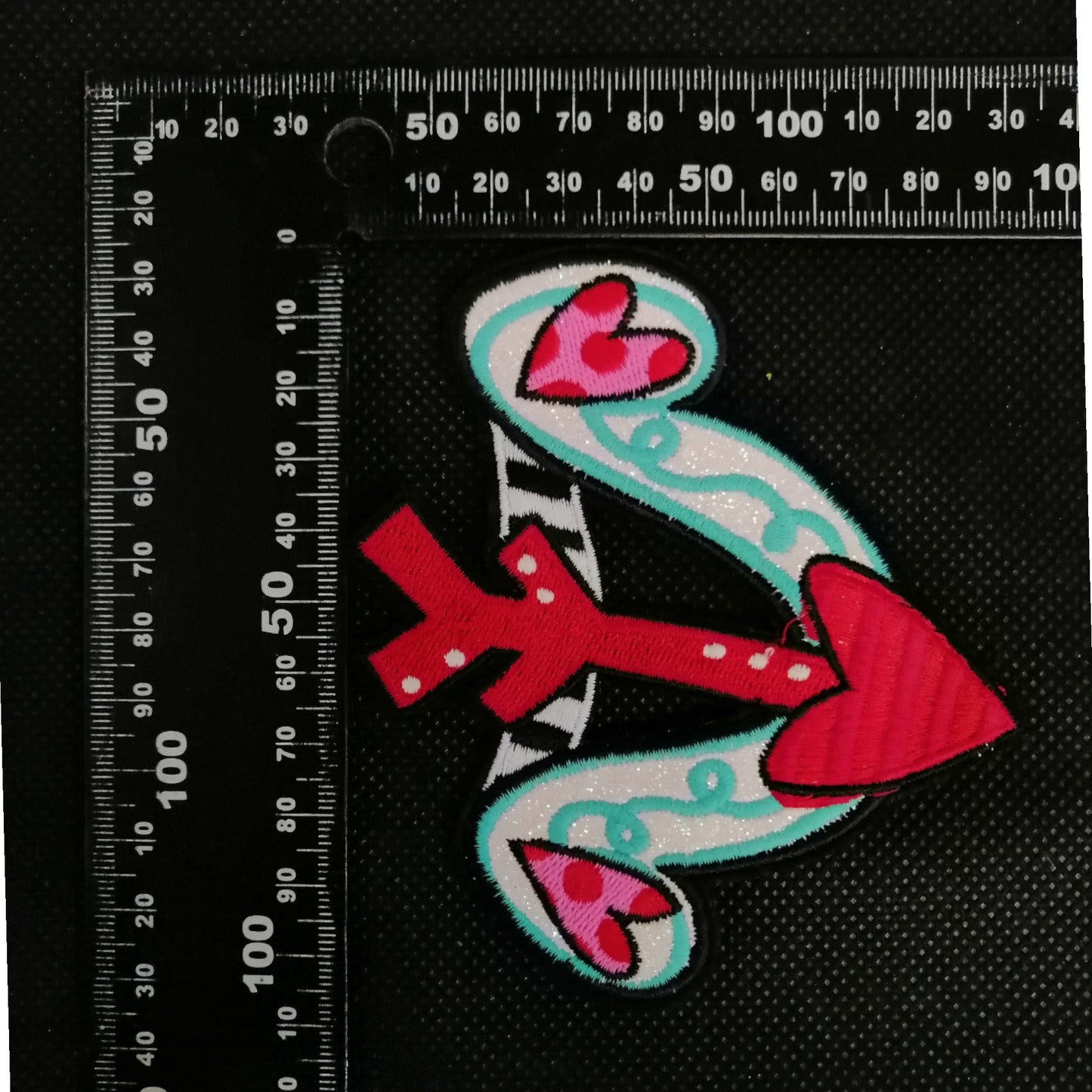 PC4229 - Heart bow and arrow (Sew On)
