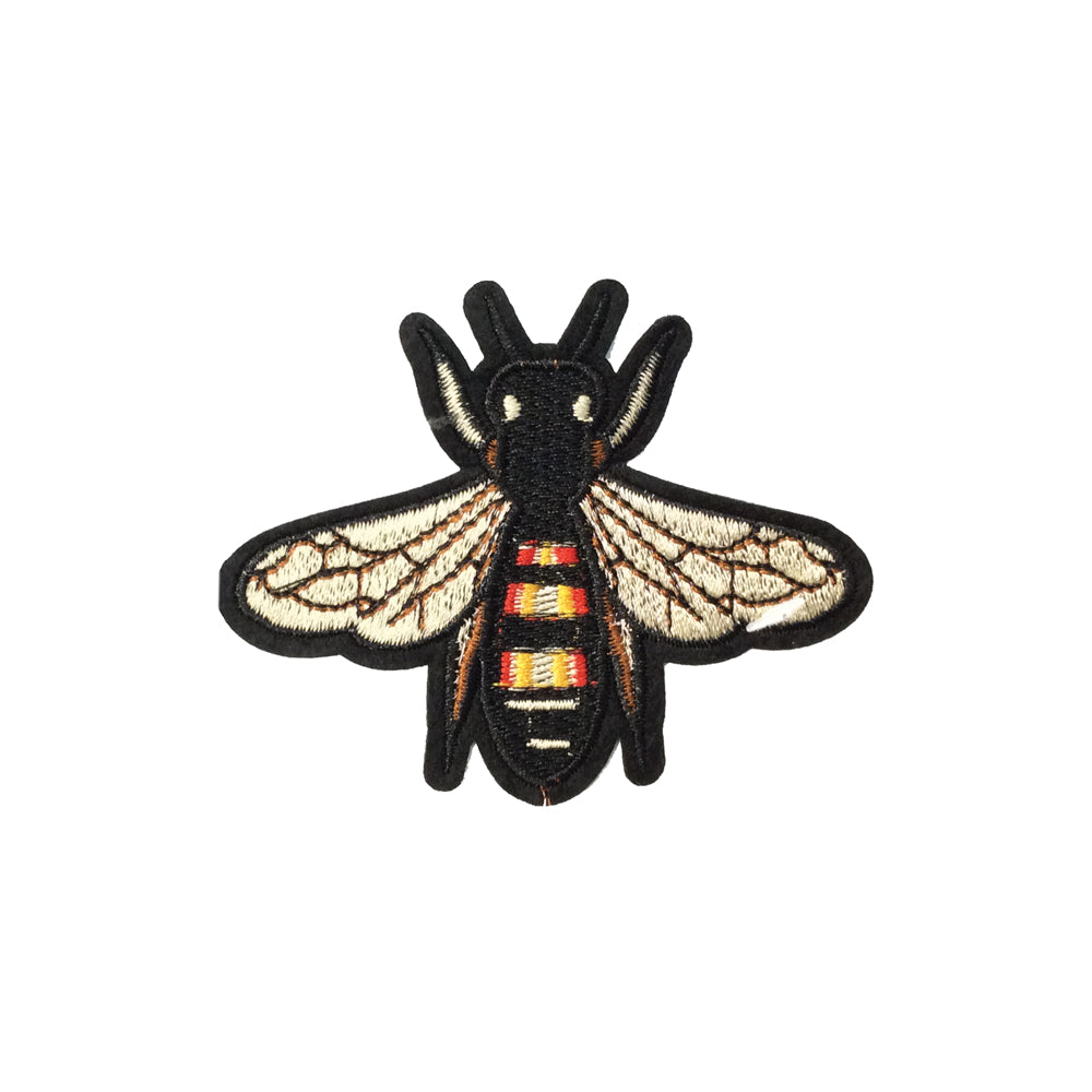 PT1409A - Bee / Fly L (Iron On) Embroidery Applique Patch | Koo Style UK