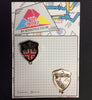 MP0217 - Union Jack Crown Shield Metal Pin Badge
