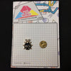 MP0256 - Small Black Gold Ladybird Beetle Metal Pin Badge