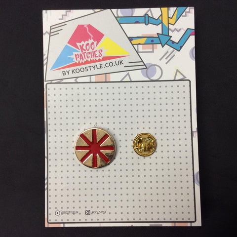 MP0151 - Gold Red Cross Metal Pin Badge