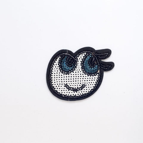 PC2240 - Sequin Funny Cartoon Head (Iron On)