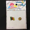 MP0114 - Green Red Yellow Star Cameroon Flag Metal Pin Badge