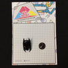 MP0110 - Black Batman Mask Metal Pin Badge