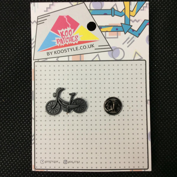 MP0061 - Black Bicycle Metal Pin Badge