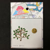 MP0009 - Green Leaves Golden Tree Metal Pin Badge
