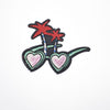PC2166 - Heart Glasses with coconut Trees (Iron On)