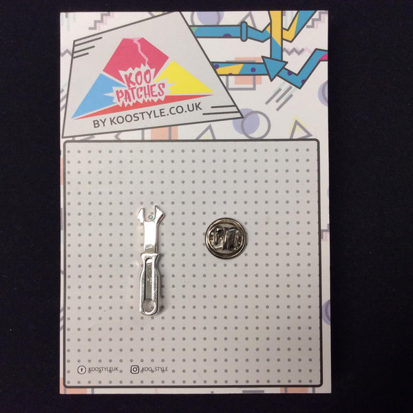 MP0054 - Silver Toolbox Wrench Metal Pin Badge