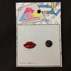 MP0070 - Kiss Red Lips Metal Pin Badge