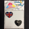 MP0216 - Union Jack Heart Metal Pin Badge