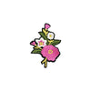 PT1793B - Deep Pink White Flower (Iron on)