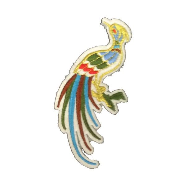PC3102 - Gold Colourful Peacock (Iron On)