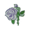 PC3010 - Pale Purple White Rose Flower (iron on)