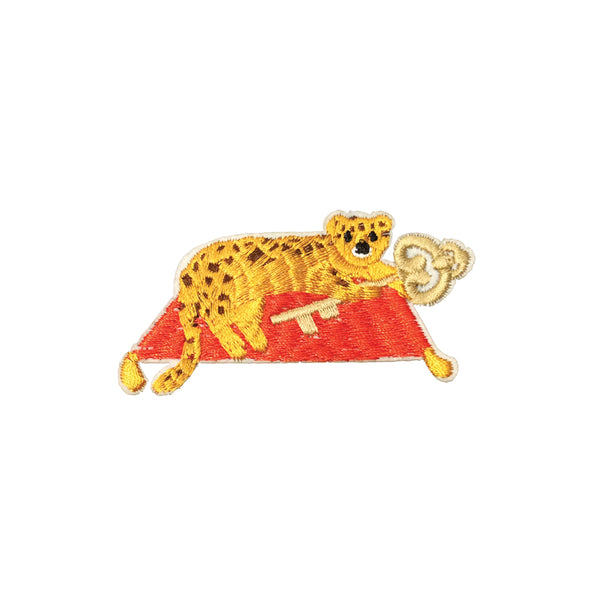 PC3691 - Tiger Leopard Holds Key Carpet (Iron On)