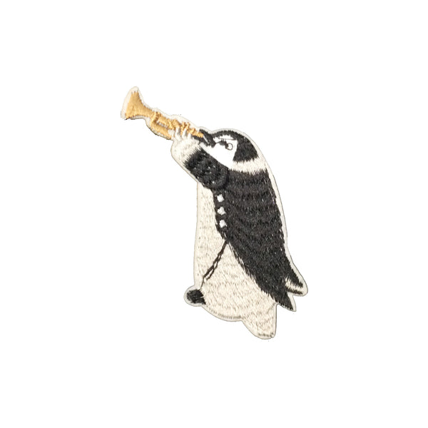 PC3694 - Penguin Playing Trumpet (Iron On)