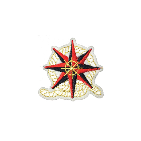 PC3780 - Red Star Sailor Ship Wheel (Iron On)