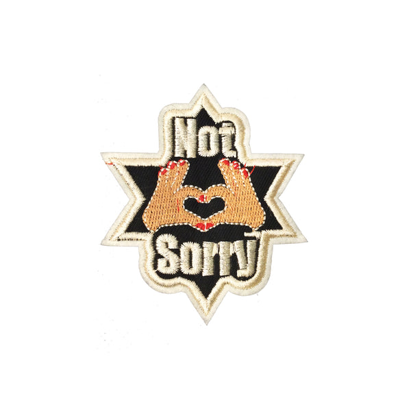 PC3802 - Not Sorry 2 Hand For Heart (Iron On)