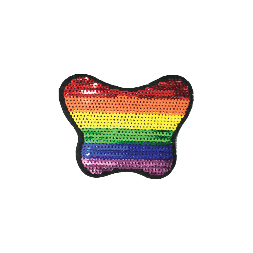 PC3813 - Abstract Rainbow Butterfly (Iron On) Embroidery Applique Patch | Koo Style UK