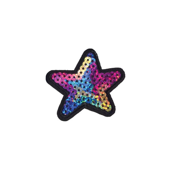 PC3856B - Sequin Rainbow Star S (Iron On)