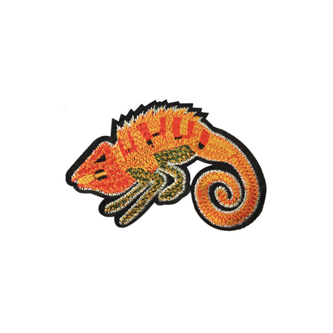 PC3871 - Orange Gold Chameleon Lizard (Iron On)