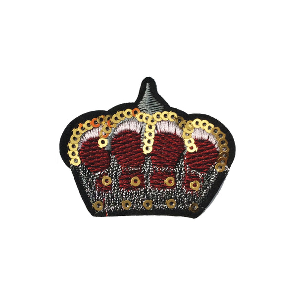 PC3939 - Red Gold Crown (Iron On)