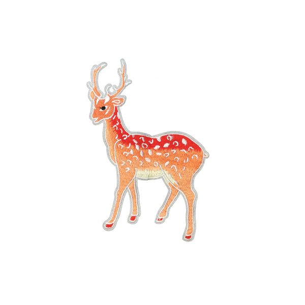 PC3950 - Peach Antelope Antlers Deer (Iron On)