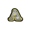 PC4001A - Sequin Silver Letter A (Iron On)