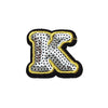PC4001K - Sequin Silver Letter K (Iron On)