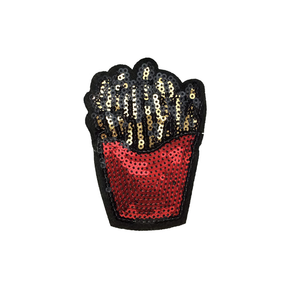 PC4005 - Sequin Red Fries Chips (Iron On)
