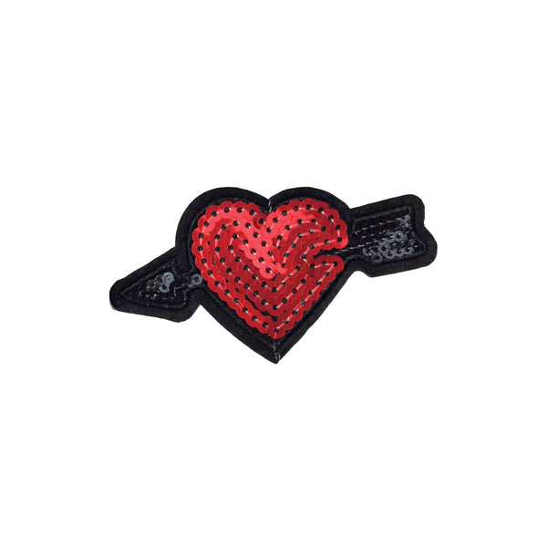 PC4063 - Sequin Red Heart Arrow (Iron On)