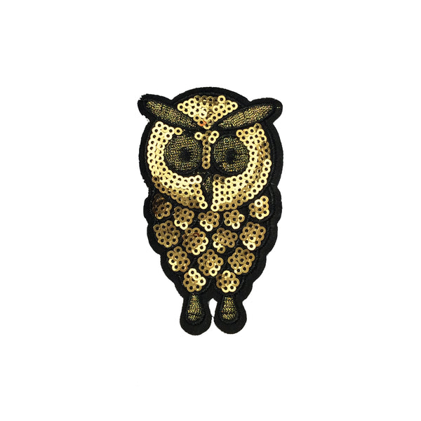 PC4089 - Sequin Gold Owl (Iron On)