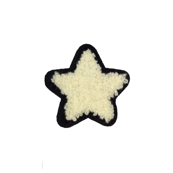 PC4091 - Fur White Star (Sew On)