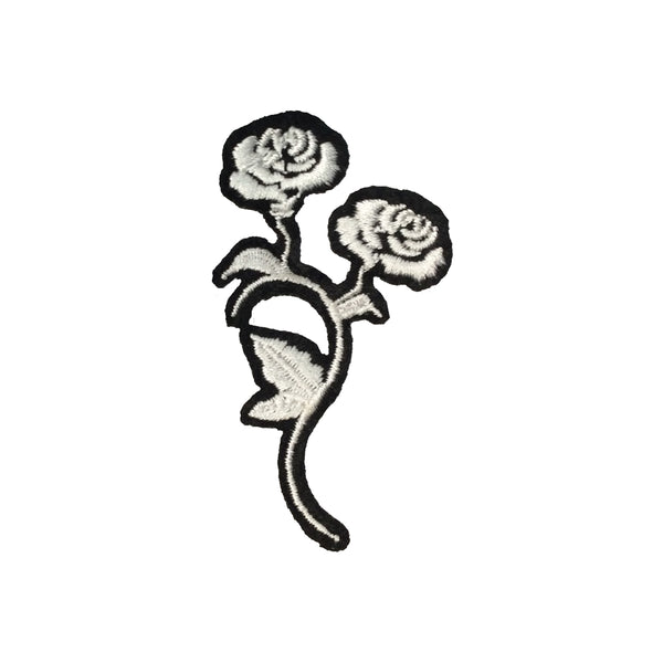 PC4104 - Long White Rose (Iron On)