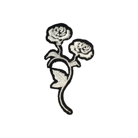 PC4104 - Long White Rose (Iron On)
