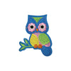 PC4111 - Cute Blue Owl (Iron On)