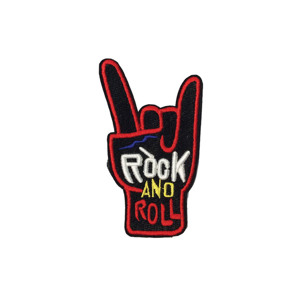 PC4134 - Rock And Roll Hand Text (Sew On)