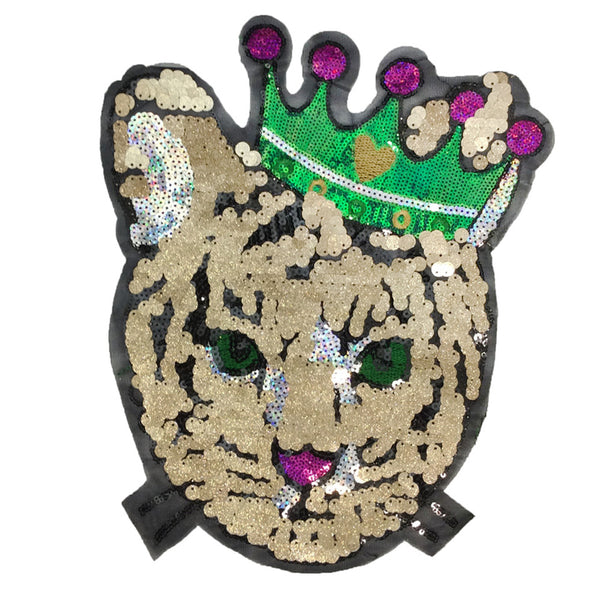 PC4154 - Sequin Cat Queen King (Sew On)
