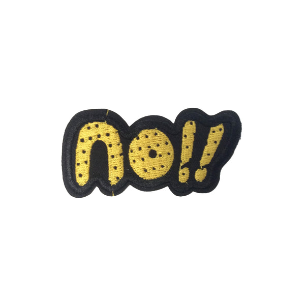 PC3483 - No !! Text (Iron On)