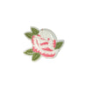 PC3494 - White Pale Pink Rose Flower (Iron On)
