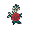 PC3331 - Single Rose Daisy Leaves Flower (Iron On)