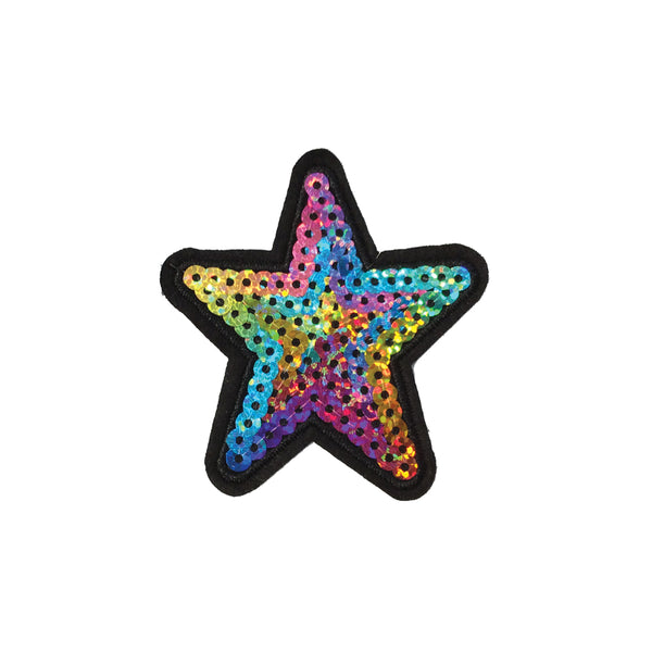 PC3856 - Sequin Rainbow Star (Iron On)