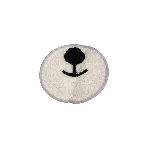 PC3861 - White Panda Bear Mouth Face Mask (Sew On)