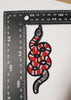 PC2155I - Red Stripes Snake Animal S (Iron On)