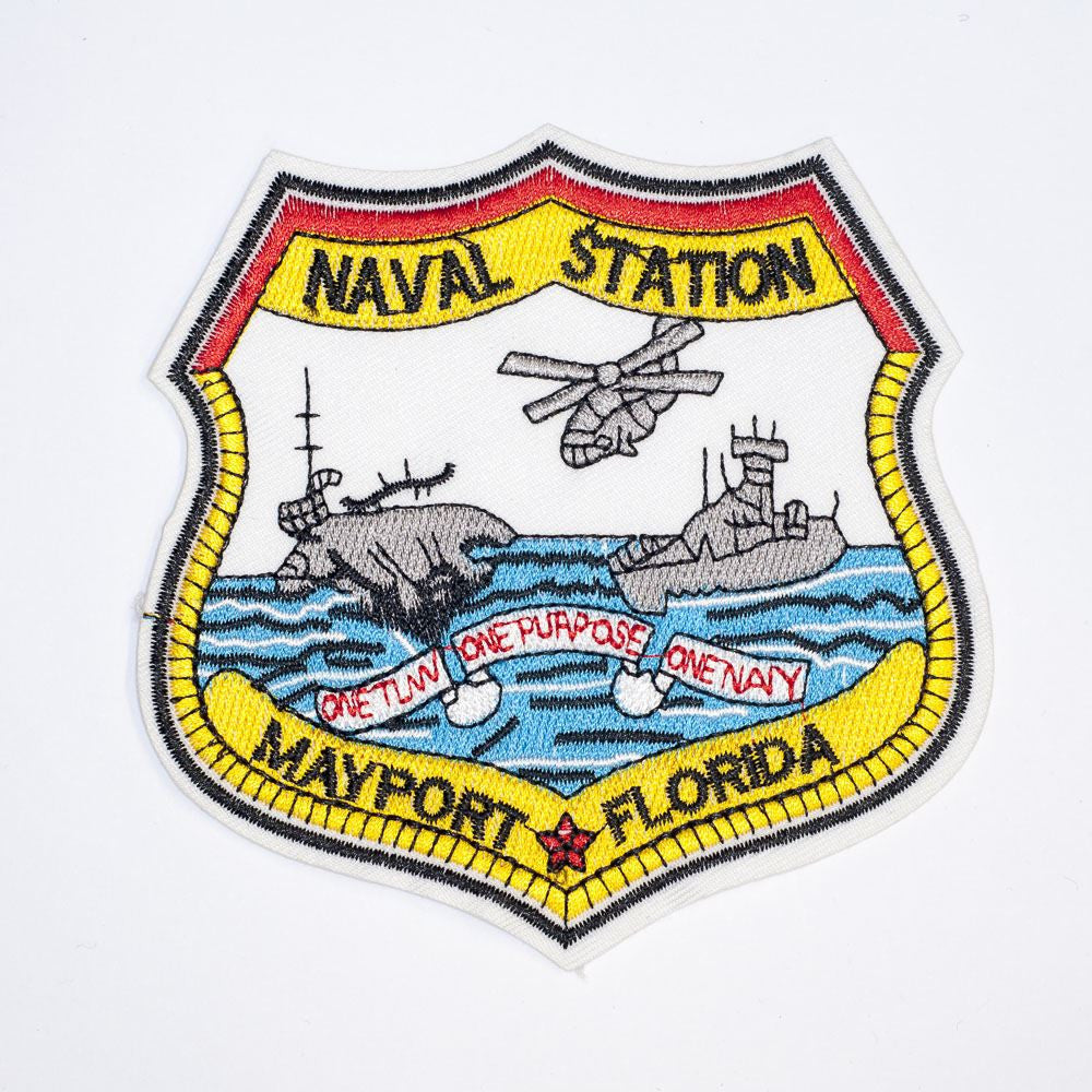 PC2072 - Naval Station Mayport Florida (Iron On) Embroidery Applique Patch | Koo Style UK