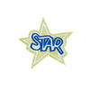 PC2709 - Golden Star Badge (Iron On)