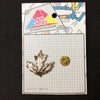 MP0007 - Gold Autumn Leaf Metal Pin Badge