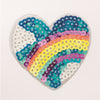 PC2300 - Sequin Rainbow Sky Heart (Sew On)