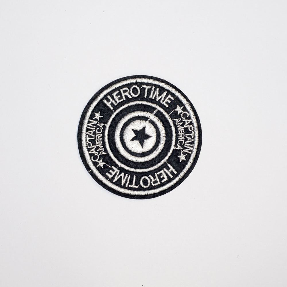 PC2190 - Hero Time Star Round Badge (Iron On) Embroidery Applique Patch | Koo Style UK