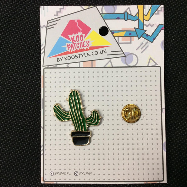MP0174 - Western Cactus Metal Pin Badge