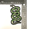 PC2155J - Green Stripes Snake Animal S (Iron On)